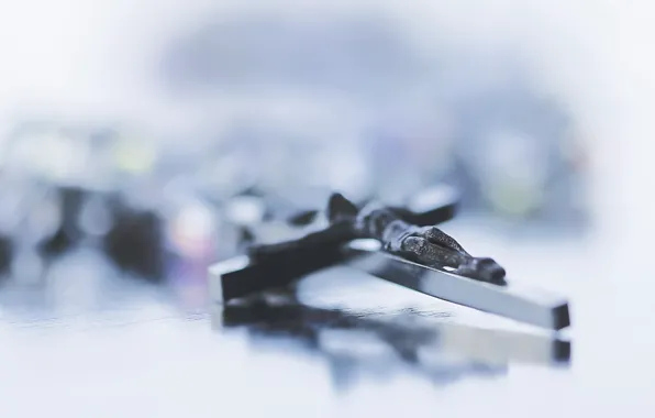 Macro, background, cross