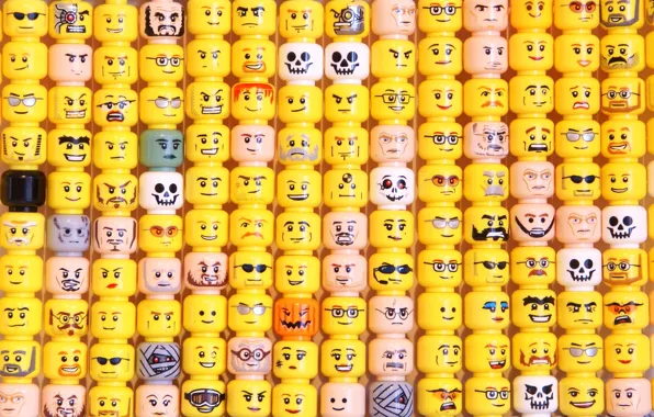 Emotions, background, color, men, texture, LEGO