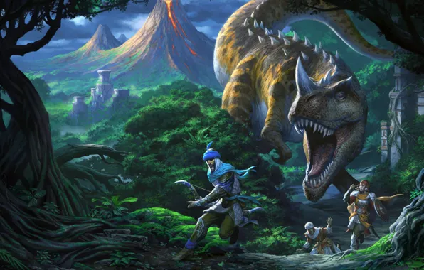 Dinosaur, chase, Chris Dien, Tombs of Anniliation