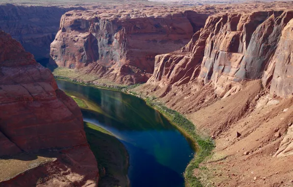 River, rocks, canyon, AZ, USA