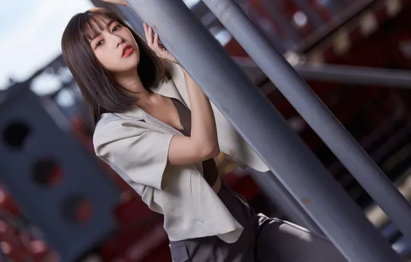 Picture girl, portrait, Asian