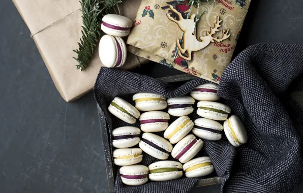 Holiday, box, gift, new year, cookies, new year, box, cakes