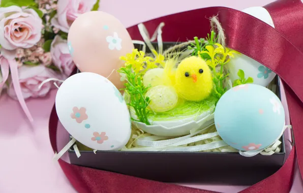 Picture eggs, Easter, chickens