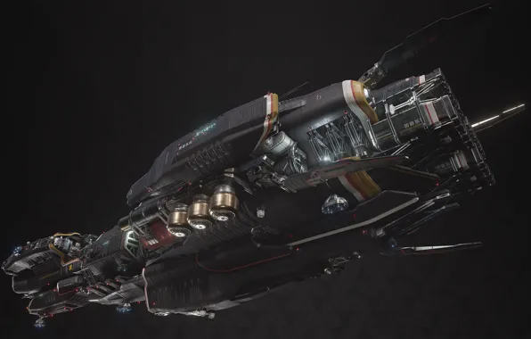 Transport, ship, camera, Fractured Space, TDS Paladin