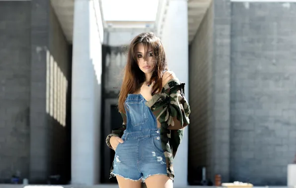 Pose, shorts, jacket, jumpsuit, Alessia Saliu