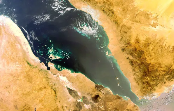 The sky, space, clouds, earth, the, The red sea