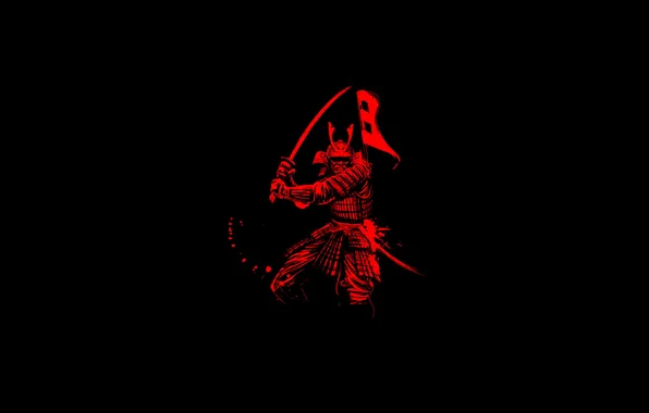Picture background, katana, warrior, samurai