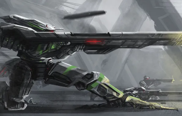 Metal, weapons, robots, art