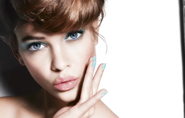 Girl, Wallpaper, model, lips, girl, blue eyes, model, Barbara Palvin