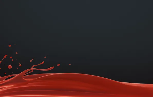 Picture drops, red, liquid, black background