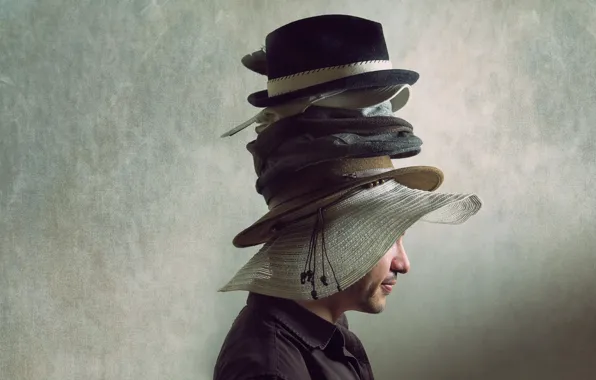 Background, people, hats