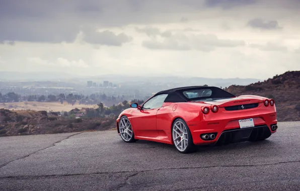 Ferrari, supercar, Ferrari, spider, f-430, Spider, F-430, rearside