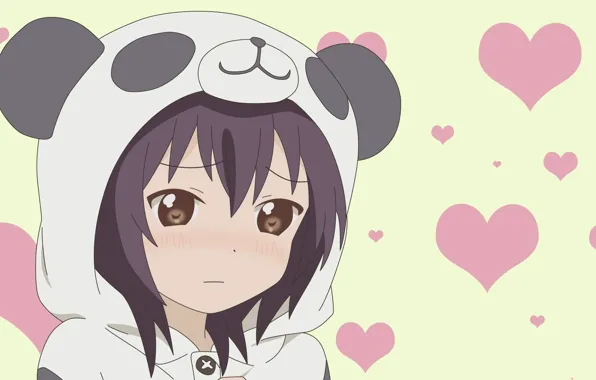 Picture anime, art, costume, girl, hearts, pandochka
