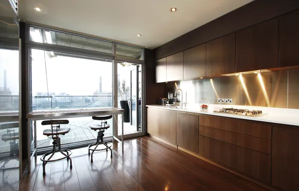 Design, the city, house, style, room, interior, kitchen
