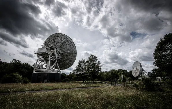 Field, background, antenna
