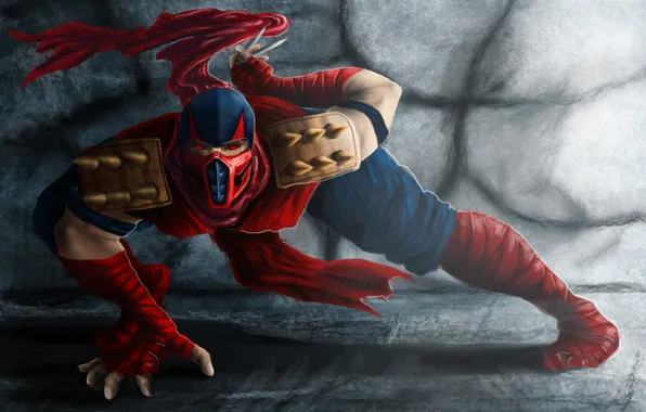 Look, pose, mask, art, Ghost, Mortal, Blaze, moaning