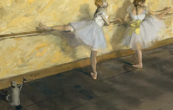 Picture picture, genre, Dancers in Barre, Edgar Degas