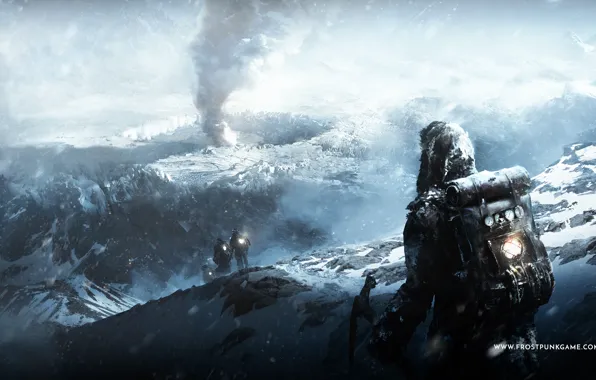 Wallpaper game, game, FrostPunk for mobile and desktop, section игры
