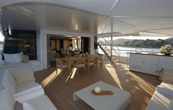 Luxury, yacht, Helix, exterior, motor