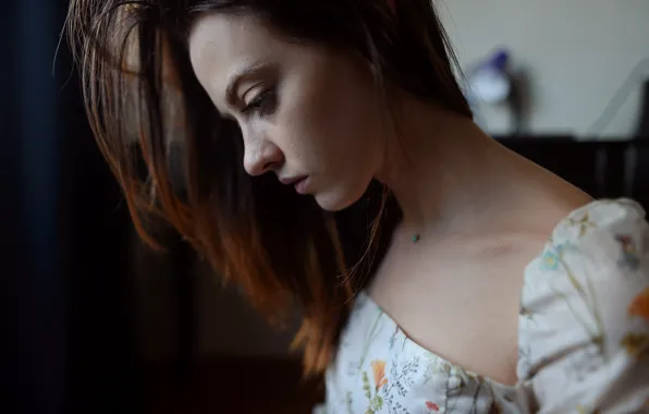 Freckles, profile, sponge, curls, Aleks Five