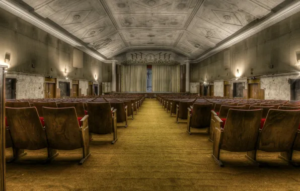 Background, chairs, hall