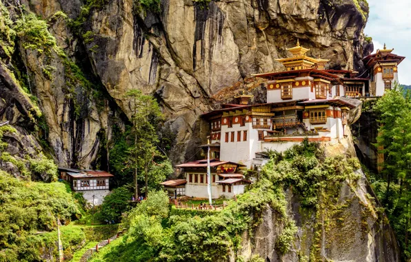 Picture Bhutan, Asia, temple, cliff, buddhism, Bhutan, buddhist monastery, Taktsang Monastery