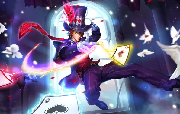 Card, the game, hat, guy, King of Glory, The king of glory