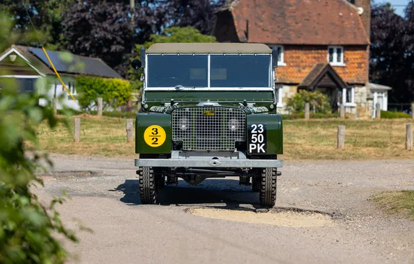 Front view, 1948, retro cars, Utility, retro cars, Land Rover 80, Land Rover 80 Utility