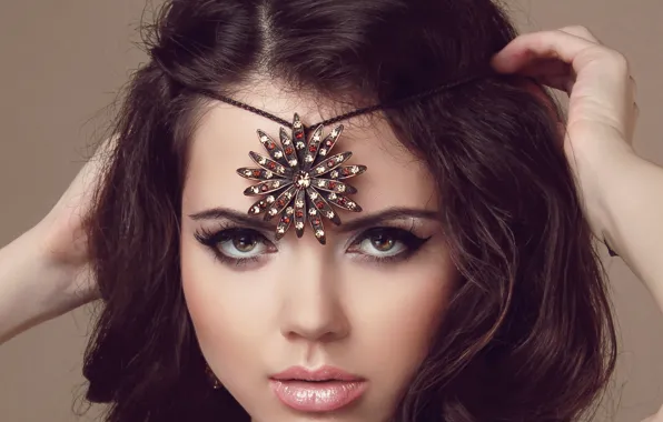 Eyes, look, girl, decoration, face