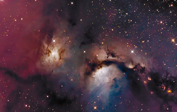 Picture space, stars, LRGB, Reflection nebula, M78, the constellation of Orion