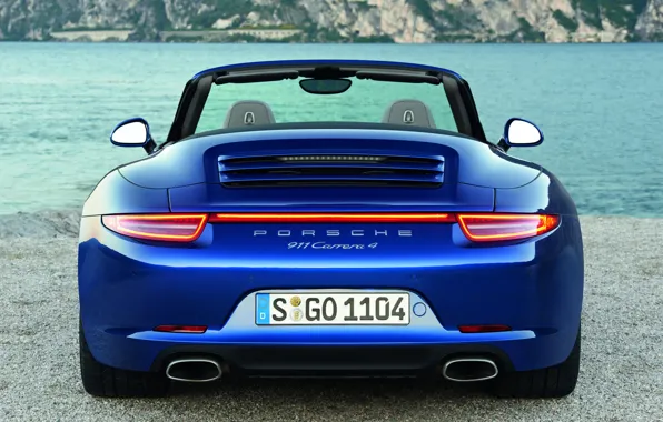 Sea, convertible, porsche, carrera, 2013