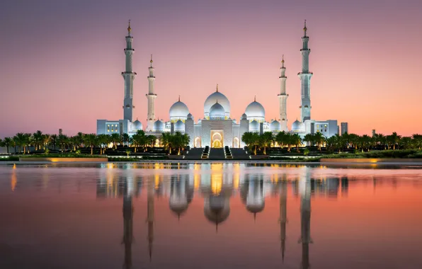Picture Abu Dhabi, UAE, Grand Mosque, Sheikh Zayed