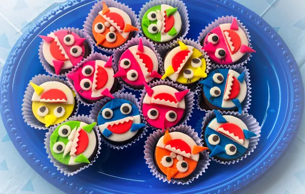 Sweets, faces, emoticons