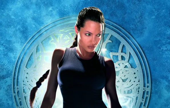 Girl, background, Angelina Jolie, Angelina Jolie, Lara Croft, poster, Lara Croft, Lara Croft: tomb raider