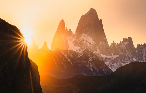 Argentina, Los Glaciares National Park, El Chalten, Mount Fitz Roy