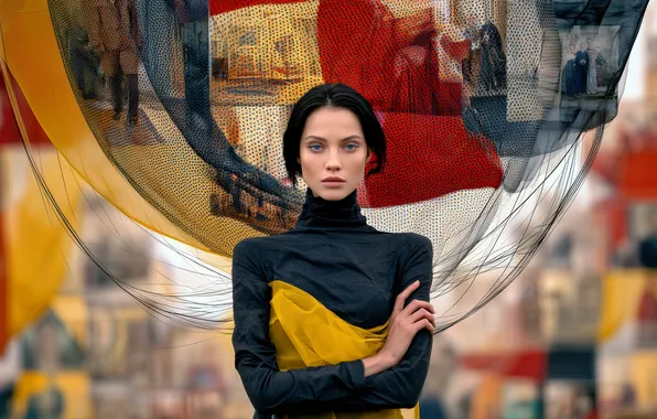 Picture look, girl, background