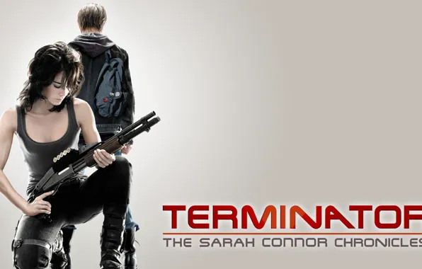 Picture The series, Terminator, The Sarah Connor Chronicles ... , Sarah and John