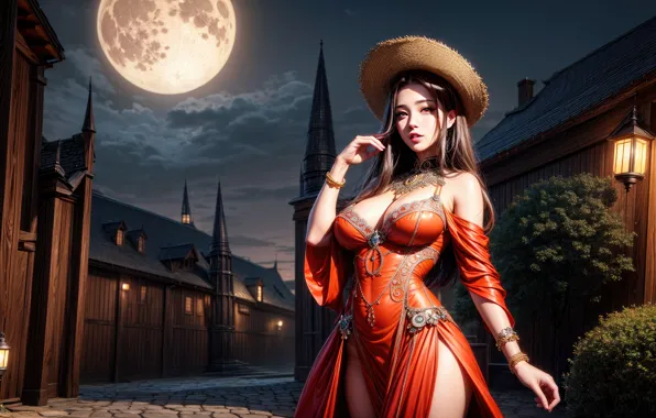 Picture cleavage, Asian, women, big boobs, standing, thighs, bare shoulders, looking at viewer