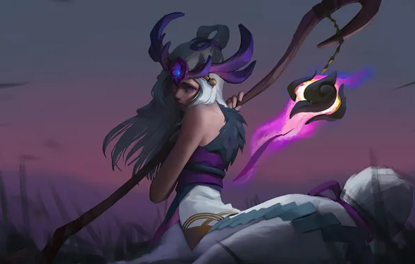 Girl, League of Legends, Lol, Lilia, game art, wallpaper babes