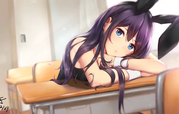 Girl, rabbit, class, Seishun Yarou wa bunny girl Senpai no Yu Thigh