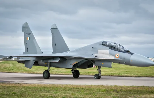 The sky, the plane, Su-30MKI, combat aircraft, Sukhoi SU-30MKI Flanker