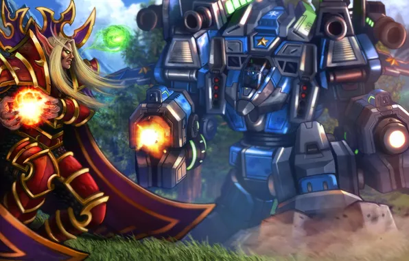 Picture starcraft, Warcraft, blood elf, Heroes of the Storm, Tychus more, Kael'thas, Tychus Findlay More