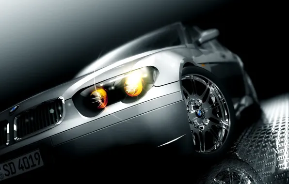 Picture light, grey, BMW
