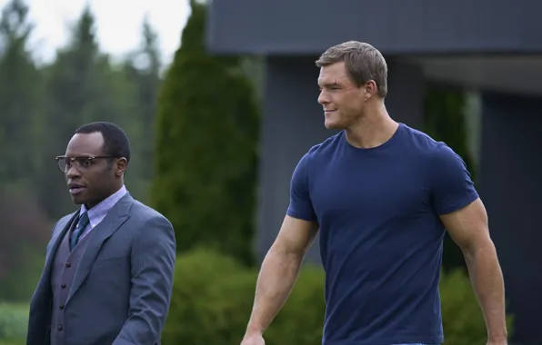 The series, Jack Reacher, Malcolm Goodwin, Alan Ritchson, Jack Reacher, Alan Richson, Finlay, Malcolm Goodwin