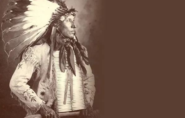 Picture chief, first people, proud people, native-american