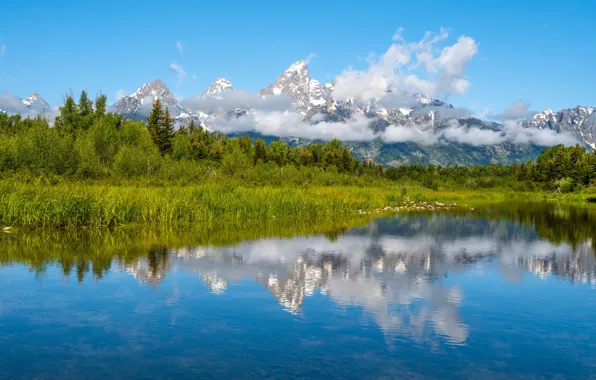 Picture landscape, mountains, lake, Park, USA