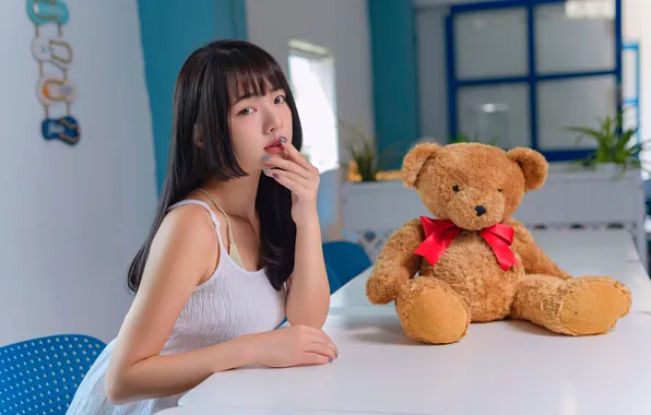 Look, Asian, Teddy bear