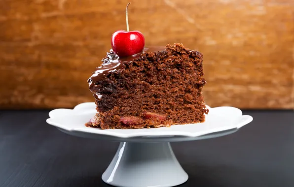 Picture cake, cream, sweet, chocolate glaze