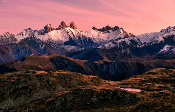 The sky, snow, mountains, Savoy