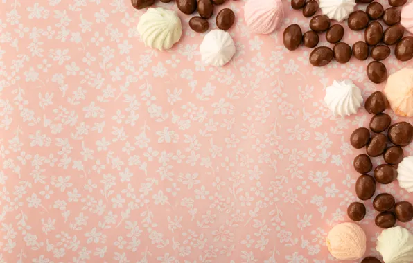 Chocolate, candy, marshmallows